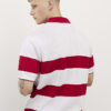 Röd slim fit-polotröja med Marello-ränder