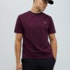 Röd Slim Fit Textured T-shirt