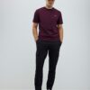Röd Slim Fit Textured T-shirt