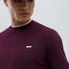Röd Slim Fit Textured T-shirt