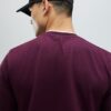 Röd Slim Fit Textured T-shirt