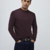 Röd slim fit-tröja