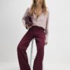 Röda, avslappnade jeans med raka ben Röda, avslappnade jeans med raka ben