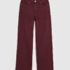 Röda, avslappnade jeans med raka ben Röda, avslappnade jeans med raka ben