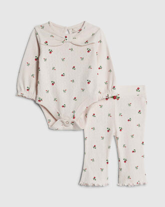 rosa bodysuit set med blommnster fr babyflickor 1 330x413 - Rosa bodysuit-set med blomm&ouml;nster f&ouml;r babyflickor