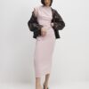 Rosa Cosy Midi-kjol
