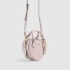 Rosa hjärtformad crossbody-väska