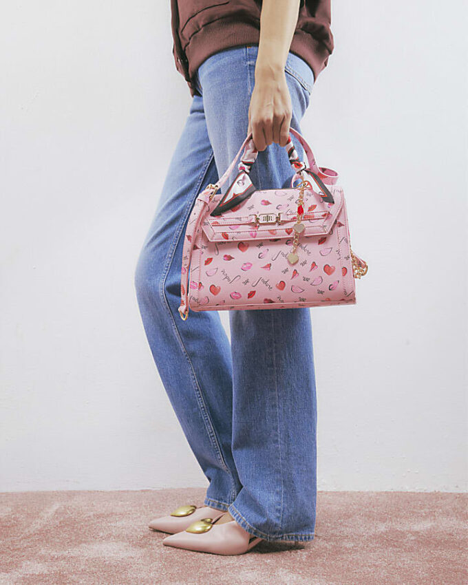 Rosa Jadore Charm Scarf Tote Bag