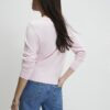Rosa långärmad stickad topp