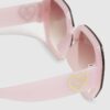 Rosa ombré-solglasögon i överstorlek för flickor