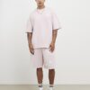 Rosa oversized-passformade rosa Lisiere-shorts
