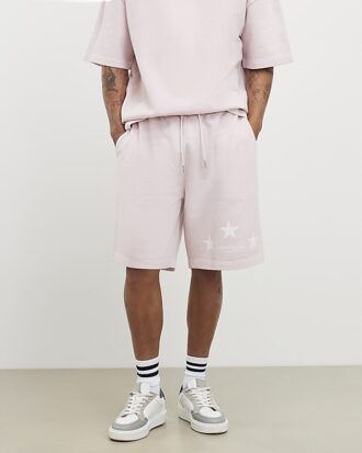 Rosa oversized-passformade rosa Lisiere-shorts