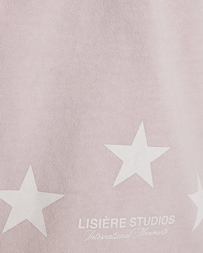Rosa oversized-passformade rosa Lisiere-shorts