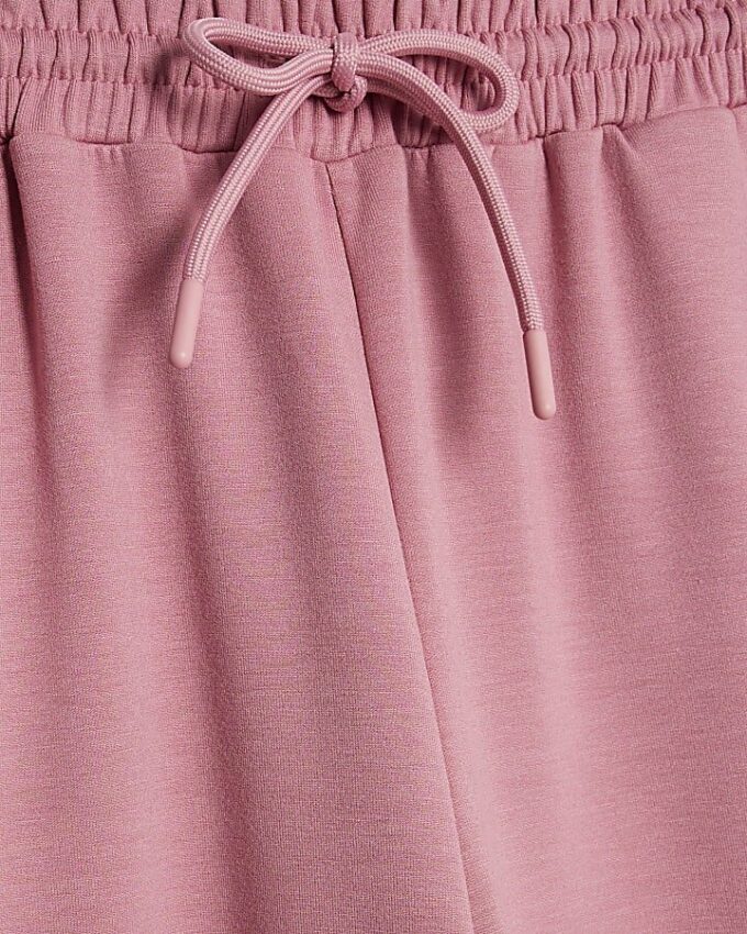 Rosa premiumjoggingbyxor med vida ben