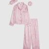 Rosa pyjamas för flickor med RI Monogram Rosa pyjamas för flickor med RI Monogram