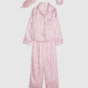 Rosa pyjamas för flickor med RI Monogram Rosa pyjamas för flickor med RI Monogram
