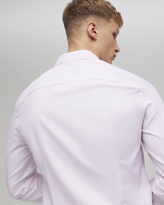 Rosa slim fit premiumformell skjorta