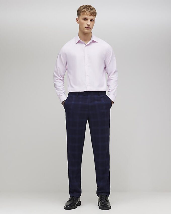 Rosa slim fit premiumformell skjorta
