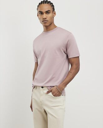Rosa slim fit-T-shirt