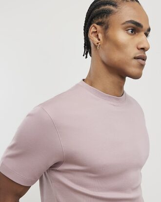 Rosa slim fit-T-shirt