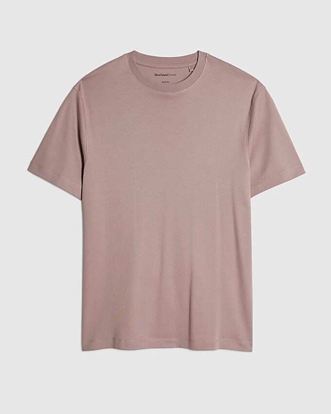 Rosa slim fit-T-shirt