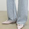 Rosa slingback-skor med dubbel rosett
