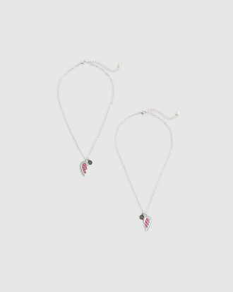 Rosa vattenmelonhalsband för flickor
