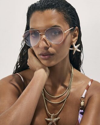 Roséguldfärgade Twist Aviators