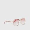 Roséguldfärgade Twist Aviators