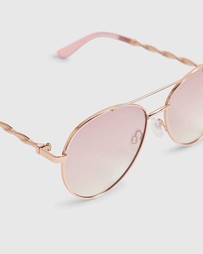 Roséguldfärgade Twist Aviators
