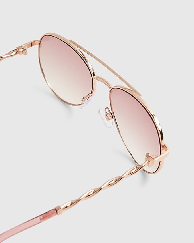 Roséguldfärgade Twist Aviators
