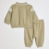 Set med khakifärgade sweatshirts med färgblock för pojkar Set med khakifärgade sweatshirts med färgblock för pojkar