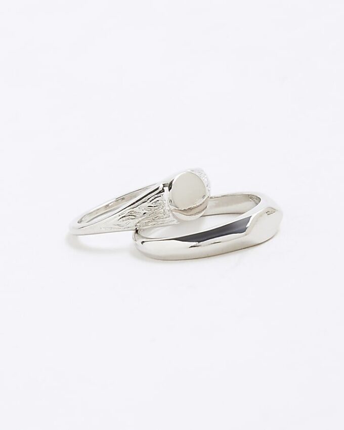 Silver 3-pack ringar