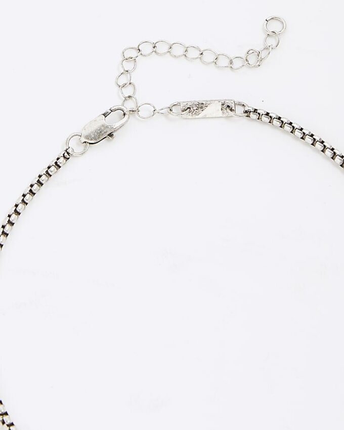 Silver Dragon Tag-halsband