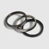 Silver Multi Steel Skinny 3-pack ringar