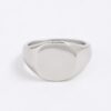 Silver Steel Signet Ring