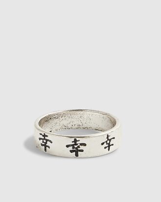 Silverfärgad japansk bandring