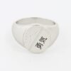 Silverfärgad japansk signetring