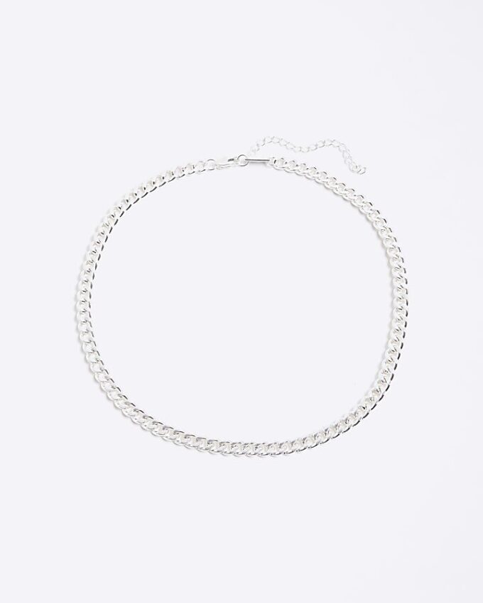 Silverhalsband i premiumkedja