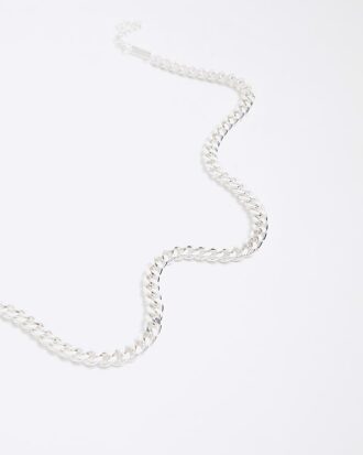 Silverhalsband i premiumkedja