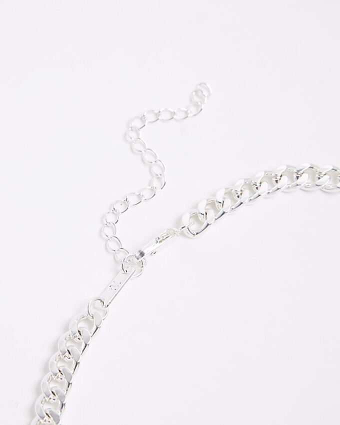 Silverhalsband i premiumkedja