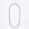 Silverhalsband med 2 rader kedjor