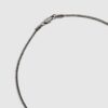 Silverhalsband med dubbla hundmärken