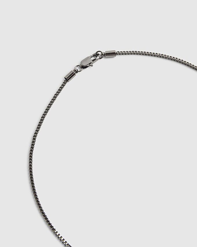 Silverhalsband med dubbla hundmärken