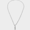 Silverhalsband med japansk tagg