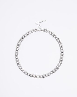 Silverhalsband med rhodiumkedja Silverhalsband med rhodiumkedja