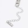 Silverhalsband med rhodiumkedja