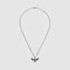 Silverhalsband med örn