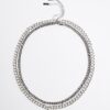 Silverhalsband med strass