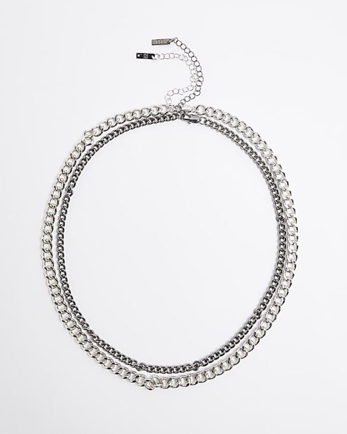 Silverhalsband med strass